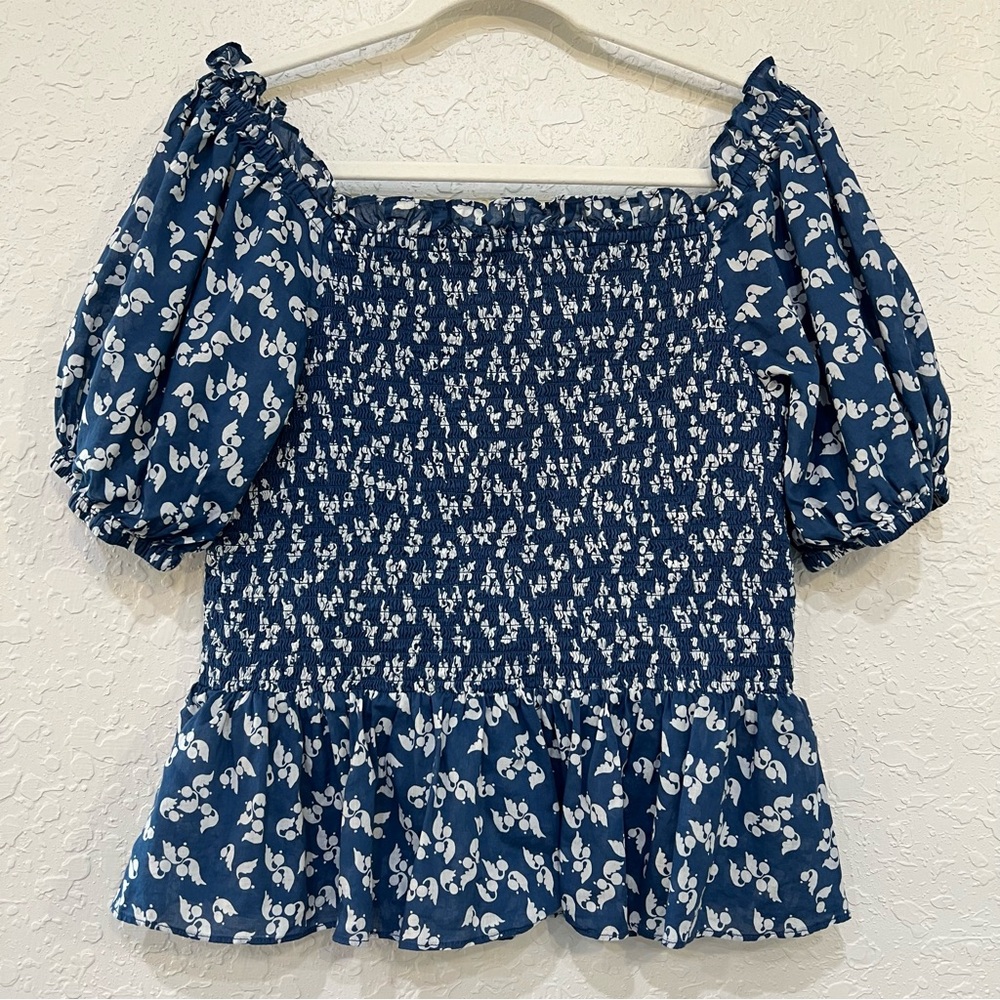 Lauren Ralph Lauren Floral Print Peplum Blouse - Picture 4 of 8
